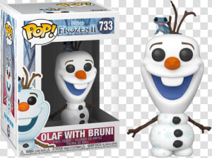 Olaf With Bruni Pop Vinyl Figure  HD Png Download