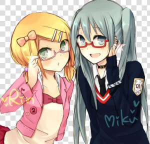 Hatsune Miku And Rin Kagamine  HD Png Download