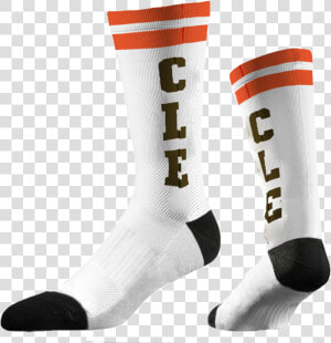 Cle White Socks  tag    Hockey Sock  HD Png Download