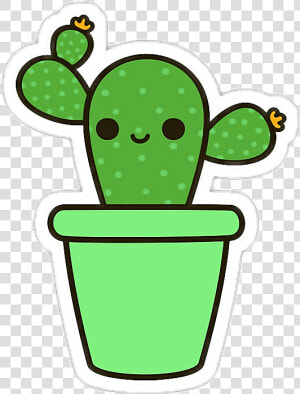 Cute Cactus Sticker   Cute Cactus Clipart  HD Png Download