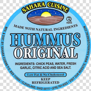 Hummus Original 2 Lowfat   Circle  HD Png Download