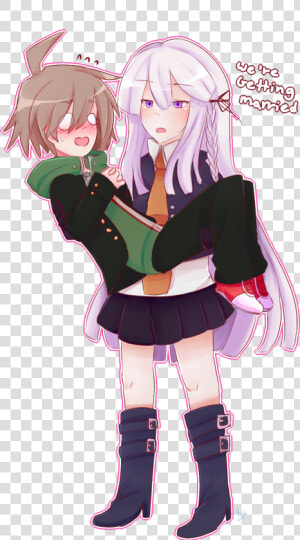 Makoto Naegi X Kyoko Kirigiri  HD Png Download