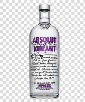 Absolut Kurant Vodka 700ml   Vodka Absolut Kurant 750 Ml  HD Png Download