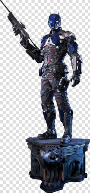 Action Character statue war Machine   Batman Arkham Knight Arkham Knight Statue  HD Png Download