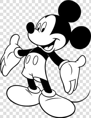 Mickey Mouse Logo   Black And White Mickey Mouse Clipart  HD Png Download