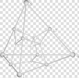 Tesseract Tetrahedron Shadow   Tesseract Convex Hull  HD Png Download