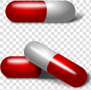 Drug red pill   Capsules Clipart  HD Png Download