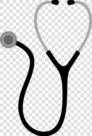 Stethoscope Silhouette Clipart   Transparent Stethoscope Clip Art  HD Png Download