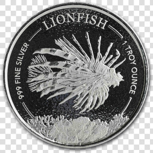 1 Oz Silver Lionfish 2019  HD Png Download