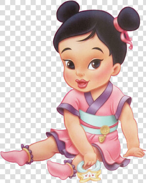 Disney Princess Baby Cross Stitch   Png Download   Baby Mulan  Transparent Png