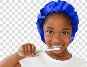 Niña Negra Lavandose Los Dientes  HD Png Download