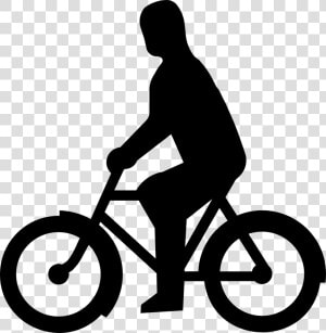 Cyclist  Bicycle Bicyclist  Bicycle  Bike  Sports   Person On A Bike Clip Art  HD Png Download