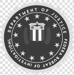 Fbi Seal Black And White  HD Png Download