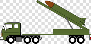 Clip Download Vehicle Rocket Launcher Car   Missile Launcher Drawing Truck  HD Png Download