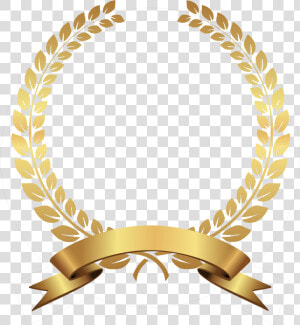 Golden Laurel Png   Gold Laurel Wreath Png  Transparent Png