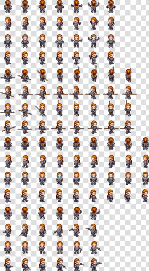 Sprite Sheet And Animation Slice Doubt Unity Answers   Pixel Art Character Sprite Sheet  HD Png Download