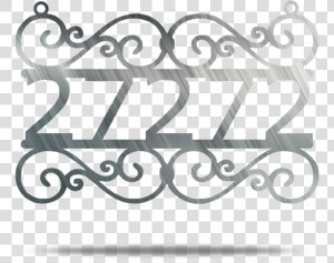 Swirl Address Customizable Metal Wall Sign   Wrought Iron Png Logo  Transparent Png