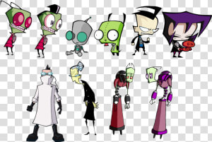 Invader Zim Cast   Invader Zim Characters  HD Png Download