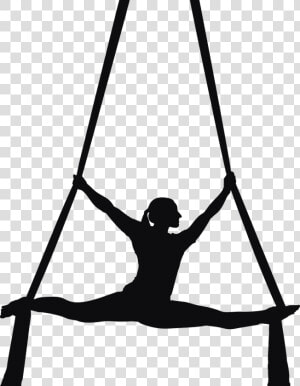 Aerial Silks Silhouette Transparent  HD Png Download