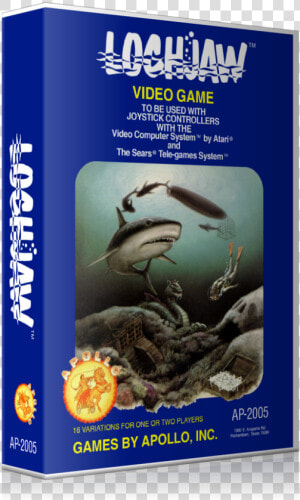 Shark Attack Atari 2600 Game Cover To Fit A Ugc Style   Marine Biology  HD Png Download