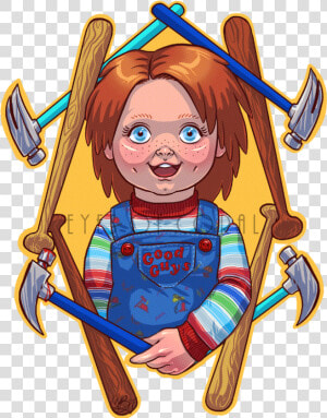 “ “good Guy Hammer” available In My Store  eyesofcoral ”   Chucky Png  Transparent Png