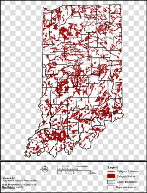 Category 5 Impaired Streams And Lakes In Indiana   Water Quality In Indiana  HD Png Download