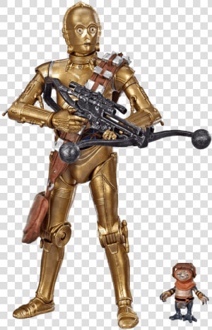 Tros C 3po  amp  Babu Frik Bs Figure Set   Babu Frik Star Wars  HD Png Download