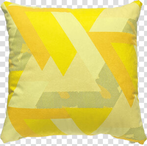 Throw Pillow Png  patterned Faux Suede Yellow Throw   Cushion  Transparent Png