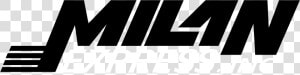 Milan Express Transportation Logo Black And White   Milan Express  HD Png Download