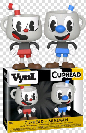 Cuphead  amp  Mugman Vynl   Cuphead And Mugman Funko Pop  HD Png Download