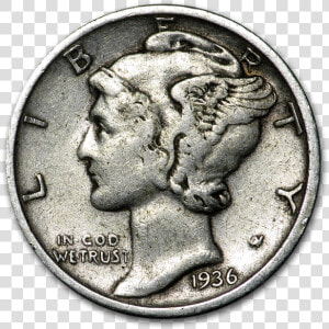 1937 Coin Value Mercury  HD Png Download