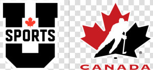 U Sports Hockey Canada Lock   Canadian Hockey  HD Png Download