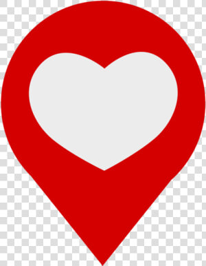 Heart love organ   Gps Location Icon Heart  HD Png Download