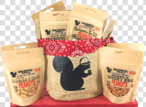 Burlap Bucket Of Nuts  HD Png Download