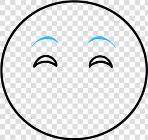 How To Draw Happy Face Emoji   Mira De Arma  HD Png Download