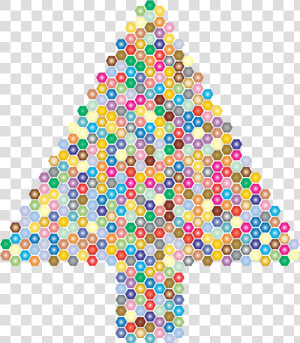 Prismatic Hexagonal Abstract Christmas Tree   Christmas Tree  HD Png Download