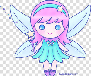 Graphic Royalty Free Stock Cute Pink Version Free Clip   Clip Art Fairy Black And White  HD Png Download