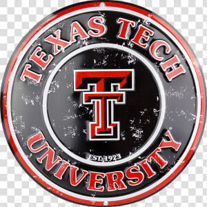 Texas Tech Red Raiders Circle Sign  HD Png Download