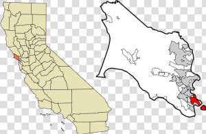 San Rafael Map California  HD Png Download