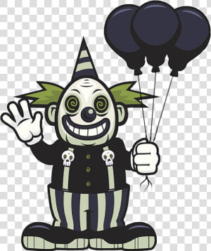 Ftescaryclowns Scaryclown Clown Scary Balloon Death   Creepy Clown Clip Art  HD Png Download