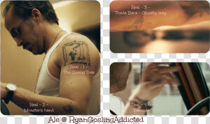 In His Movies  Ryan Always Have Temporary Tattoos  HD Png Download