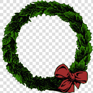 Christmas Garland Border Png   Christmas Wreath Transparent  png  Png Download