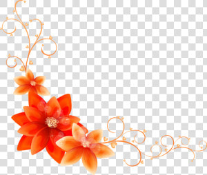 Best Png With Bordure   Flower Page Corner Design  Transparent Png