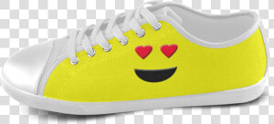 Emoticon Heart Smiley Women S Canvas Shoes   Suede  HD Png Download