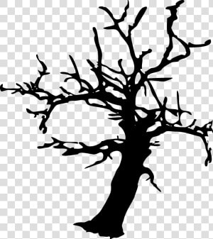 Black Halloween Tree Png Download   Halloween Tree Silhouette Png  Transparent Png