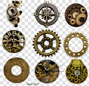 Steampunk Clock Png   Vintage Clock Gear Png  Transparent Png