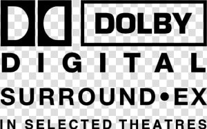 Dolby Digital Surround Ex Logo   Dolby Digital Surround Ex In Selected Theatres  HD Png Download