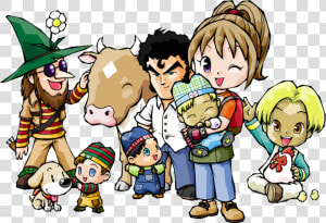 Clipart Moon Kid Png   Harvest Moon Wonderful Life Girl  Transparent Png