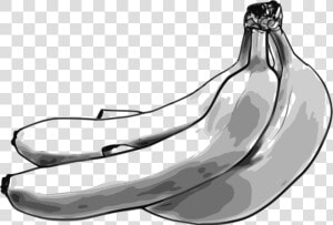 Monochrome Photography jaw drawing   Drawing Banana Black And White  HD Png Download