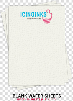 Icinginks™ Prime Blank Edible Wafer Sheets Pack A4   Rice Paper Edible Printing  HD Png Download